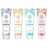 The Honest Company – Natural Hypoallergenic Non-Greasy Face and Body Lotion Variety Pack – 4 Scents, Each 8.5 Ounce