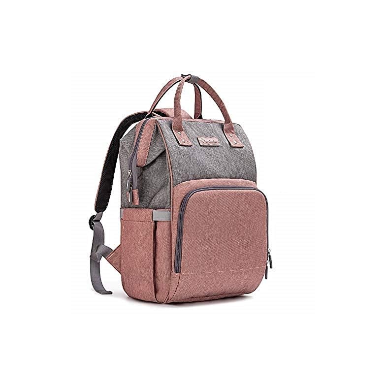 upsimples Diaper Bag Backpack Nappy Bag Baby Bags for Mom and Dad Maternity Diaper Bag with USB Charging Port Stroller…