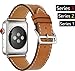 Apple Watch Band 42mm,Voken Genuine Leather iwatch Strap Replacement Band with Stainless Metal Clasp for Apple Watch Series 3/2/1 Sport and Edition (Brown, 42mm)