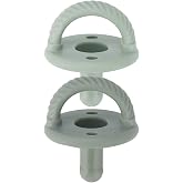 Itzy Ritzy Silicone Pacifiers for 6-18 Months, Set of 2 (Agave &amp; Succulent) | 100% Food Grade Silicone, Symmetrical Nipple Shape, Collapsible Handle, Two Air Holes, and BPA-Free Design For Added Safety