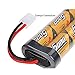 FUZADEL 5000mAh 7.2 Volt Nimh RC Battery Pack for Duratrax Battery 7.2v,traxxas rc Cars Electric, Electric Rc Monster Trucks,Traxxas, LOSI, Associated, HPI, Tamiya, Kyosho with Tamiya Connectors