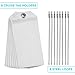 Cruise Luggage Tags Tags for Traveling - Durable PVC e-Tag Holders - Bounce Beach Towel Clips (Clear 8pack)
