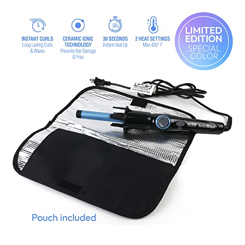 KISS Professional InstaWave Automatic Rotating Curling Iron, 3/4" Pearl