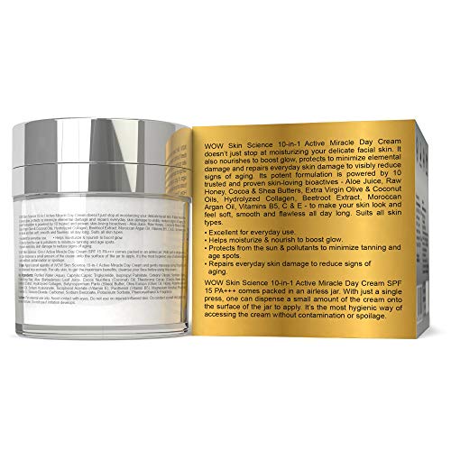 WOW Skin Science 10-in-1 Active Day Cream with SPF 20 - Nourishing & Repairing Care - No Paraben & Mineral Oil - 50 ml 5 WOW Skin Science 10-in-1 Active Day Cream with SPF 20 - Nourishing & Repairing Care - No Paraben & Mineral Oil - 50 ml - Image 5