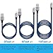 iPhone Charger, JAHMAI 3Pack (3ft 6ft 10ft) USB Extra Long Nylon Braided Lightning Cable Syncing and Fast Charging Cord Compatible with iPhone X/8/7/6s/6/Plus/SE/5s/5c/5/iPod/iPad More [Upgraded]
