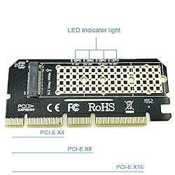 M.2 NVME PCIE to M2 Adapter LED NVME SSD M2 PCIE