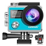 Campark Action Camera X20 4K 20MP Touch Screen Waterproof Video Cam Underwater Camcorder EIS, Dual Screen, Remote Control