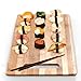 3 Piece Bamboo Cutting Board Set Made From Premium Wood - Thick Germ Resistant Anti-microbial Chopping Board Block - Serving Tray - Bonus Cheese Knife Included - Large Medium & Small Boards - Brown
