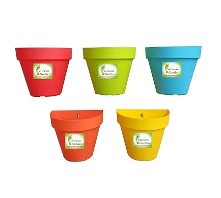 VGreen Garden Wall Hanging Planter Set of 4 pcs Multi Color