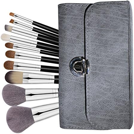 Halo World Makeup Brush Premium 10 Pieces Makeup Brushes Professional Foundation Blush Brush Face Eye Cosmetics Brushes with Leather Bag
