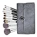 Halo World Makeup Brush Premium 10 Pieces Makeup Brushes Professional Foundation Blush Brush Face Eye Cosmetics Brushes with Leather Bag