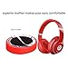 Beats Studio Replacement Ear Pads Cushions - Noise Isolation Adaptive Memory Foam | Upgraded Strong Adhesive with Easy Installation - Compatible with Studio 2 & 3 / Wired/Wireless,Red