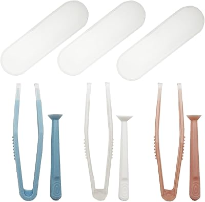 LuenHego Contact Lens Applicator and Remover 3 Pack Pink Blue White Case