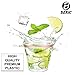 Qudasar PDTXCLS 120 Rose Gold Plastic Cups 9 oz | Hard Clear Disposable Tumblers | Perfect for Party, Wedding, Holiday, Baby Shower or Any Special Event