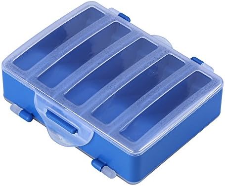 10 Grid Tackle Box & Bait Case, Fisher Gear | Storage Box Containe Organizer Case for Fishing Lure Hook Tackle, Plastic, Waterproof - Fishing Accessories