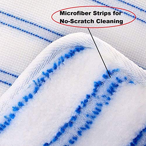 Extra Soft Dual- Action Replacement for O- Cedar Flip Mops, Long Lasting - Machine Washable, Versatile (Pack of 3, 18")