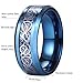 King Will 8mm Sliver Dragon Scale Tungsten Carbide Ring Purple Carbon Fibre Inlay Wedding Ring Comfort Fit 7.5
