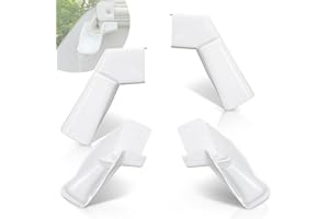 Podoy RV Gutter Spouts with Extensions, RV Rain Gutter Spouts 2 Right & 2 Left, Universal RV Gutter Extensions - Directs Rain