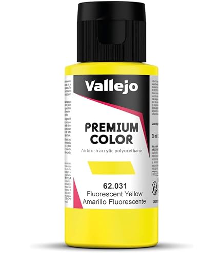 Vallejo Premium Color 62039 – Fluorescent Green (60 Ml) – Airbrush-Farbe Auf Wasserbasis, Spritzfertig & Wetterbeständig