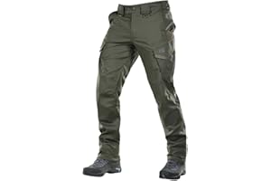 M-Tac Aggressor Flex Tactical Cargo Pants for Men – Durable Rip-Stop Cargo Work Trousers with Reinforced Knees, Stretch Fit