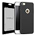 iPhone 7 Case, Yihailu Smoothly Rock Sand Matte Shield Hard Cover Skin Shockproof Ultra Thin Slim Full Body Protective Scratch Resistant Slip iPhone7 Cover (Frosted Black)