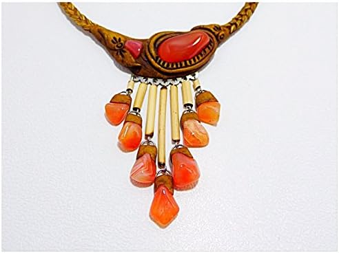 ILLUMINATI JEWELRY-AGATE CARNELIAN WATERFALL NECKLACE