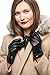 Nappa Leather Zipper Glove For Women, Touchscreen Cold Weather - Thinsulate Lined Gloves - Black - Large