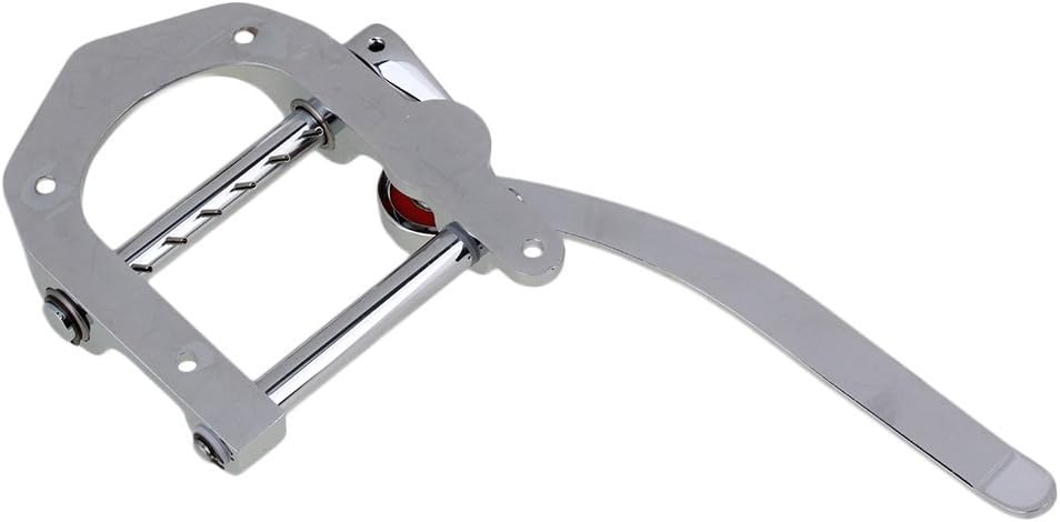 Yibuy 224 x 985mm zinc alloy silver electric guitar vibrato unit large bridge suitable for right hand use - Image 3