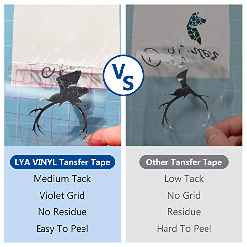 Lya Vinyl Transfer Tape for Vinyl, 30Ft Transfer Paper Roll for