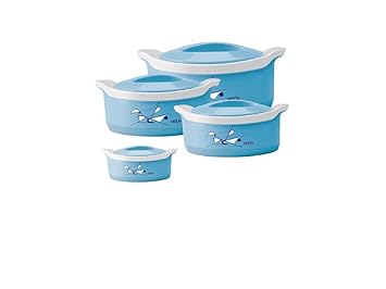 Milton Marvel Casserole Set of 4pcs (500/1000/1500/2500 ML) Blue