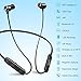 Neckband Bluetooth Headphones Waterproof IPX7, MEBUYZ Magnetic Wireless Earbuds, HiFi Stereo In-Ear Bluetooth Earphones w/Mic,10 Hrs Playback Noise Cancelling Headsets (Black)