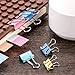 TecUnite 150 Pcs Binder Clips Assorted Sizes Pastel Paper Clamps Clips Large Medium Small Clips Office Supplies