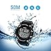 Men's Digital Sports Watch, Aposon Military Electronic Wrist Watch Alarm Back Light LED Waterproof Army Watches Stopwatch- Black