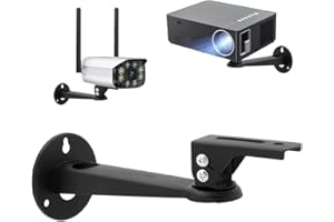 Drsn Mini Projector Wall Mount/Projector Hanger/CCTV Security Camera Housing Mounting Bracket - for CCTV/Camera/Projector/Webcam - with Load 11 lbs Length 7.8 inch - Rotation 360° (Black)