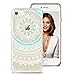 Ailun Phone Case Compatible with iPhone 8 7 Solid Acrylic Back Reinforced Soft Clear TPU Frame Ultra Slim Shock Absorption Bumper Anti Scratch Fingerprint Oil Stain Cover Mandala Mintgreen