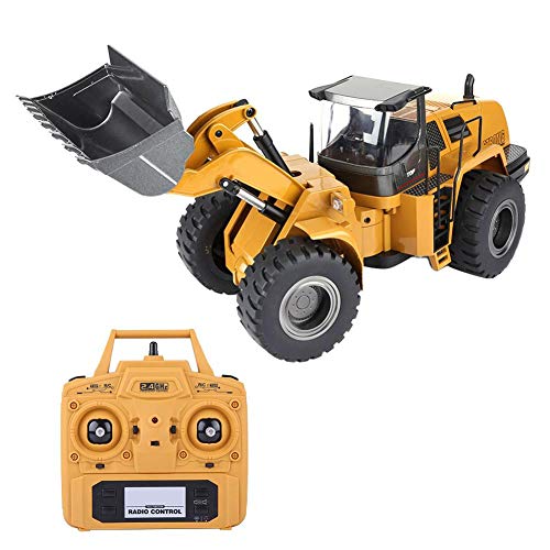 Dilwe Ferngesteuerter Bagger groß, 2,4G Erstklassig Spielzeug Bulldozer mit schwenkbarer Schaufel und LED 1:14 RC Loader… – Bild 8