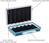 JJC 18650 Battery Organizer Hard Case 6 Space Shockproof Water-Resistant view 7