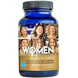 Women's Organic Non GMO Multivitamin with Botanicals, Probiotic Nutrients, Whole Food Complex Vitamins &amp; Minerals, Vitality, Immune Support, Antioxidants, 60 Tabs