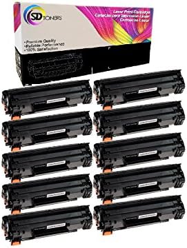 SD Toners New Replacement CE278A 78A Toner Cartridge for LaserJet P1560 P1566 P1600 P1606 M1536 (10 Pack)