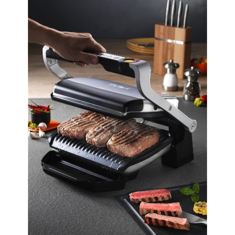 Tfal Contact Grills GC70 OptiGrill Electric Grill, Indoor Removable