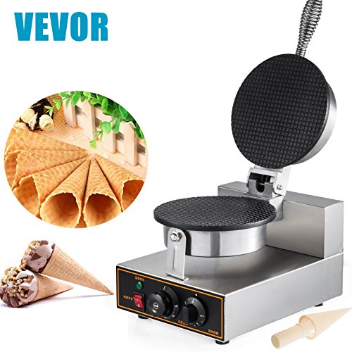 VEVOR Electric Ice Cream Cone Machine Egg Roll Maker 1000W Nonstick