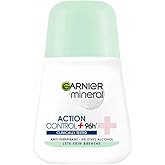 Garnier Mineral Action Control +96h Clinically Tested 0% Ethyl Alcohol Anti-Perspirant 50ml