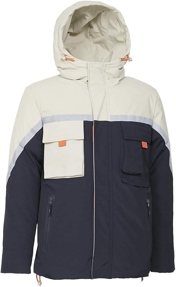 Universal Traveller_Men's Active Down Jacket with Reflective Print at Amazon Men’s Clothing store