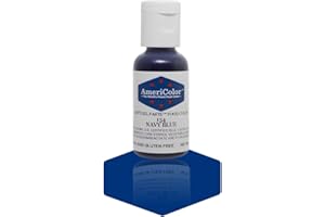 AMERICOLOR 1 X NAVY BLUE .75 Ounce Soft Gel Paste Food Color