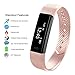 Fitness Tracker,007plus D115 Bluetooth 4.0 Pedometer Sleep Monitor Concise Style Point Touch Activity Tracker(Pink)