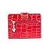 ID Stronghold RFID Wallet Leather Croco Mini Trifold for Women w/Best Protection