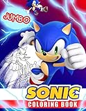 Sonic Coloring Book: Super Sonic Coloring Book For Kids, Jumbo Coloring Book With Premium Quality