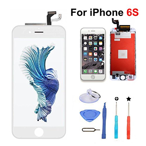 LCD Digitizer Touch Display Screen Replacement for iPhone 6S with Tool Kit(White) LCD Digitizer Touch Display Screen Replacement for iPhone 6S with Tool Kit(White)