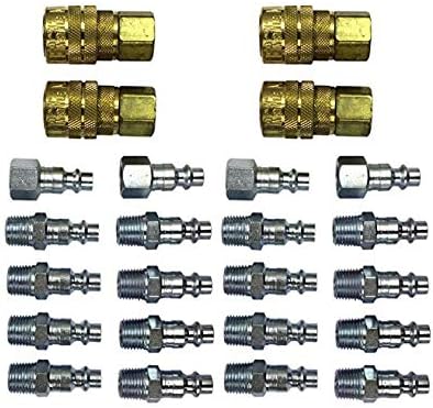 Milton (S-210) 1/4" NPT M-Style Coupler and Plug Kit, (12-Piece) (2-(Pack))