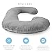 Full Body Jersey Maternity Pillow Baby Nursing Cushion and Maternity Pillow for Pregnant Women Belly and Back Support Cushion Made of Jersey Pillow Cover Wedge Pillow Included